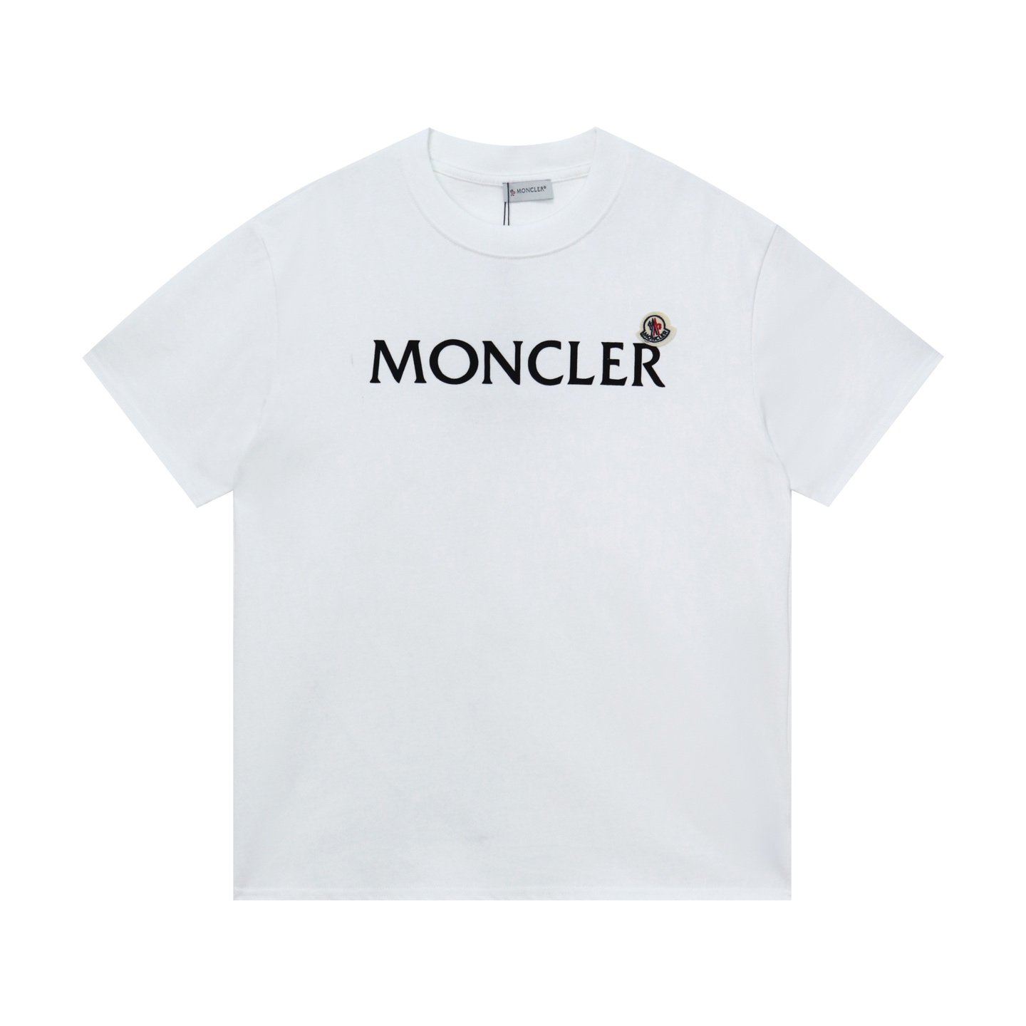 Moncler/Monkey Cotton Top-Level Fabric Short Sleeve with Radium Logo, Unisex, Multiple Colors & Sizes. - 图片 1