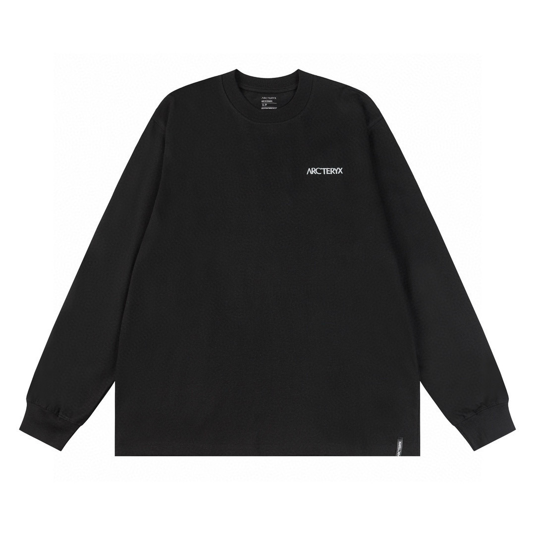 P89💰
（跑量价）款号：L088
Arctetyx 始祖鸟 Archaeopteryx彩色浮雕长袖

✅原版定制辅料  吊牌 包装袋 贴纸  洗水唛 防尘纸

✅260克双纱面料搭配400克重磅螺纹

✅原版贴纸 扫码可进官网

✅大版型宽松有型 最大可穿220斤

颜色：白色 黑色 
尺码   S      M     L      XL
衣长  70    72    74    76
胸围 120  124  128  132
袖长  61    62    63   64
肩宽  49   51    53    55