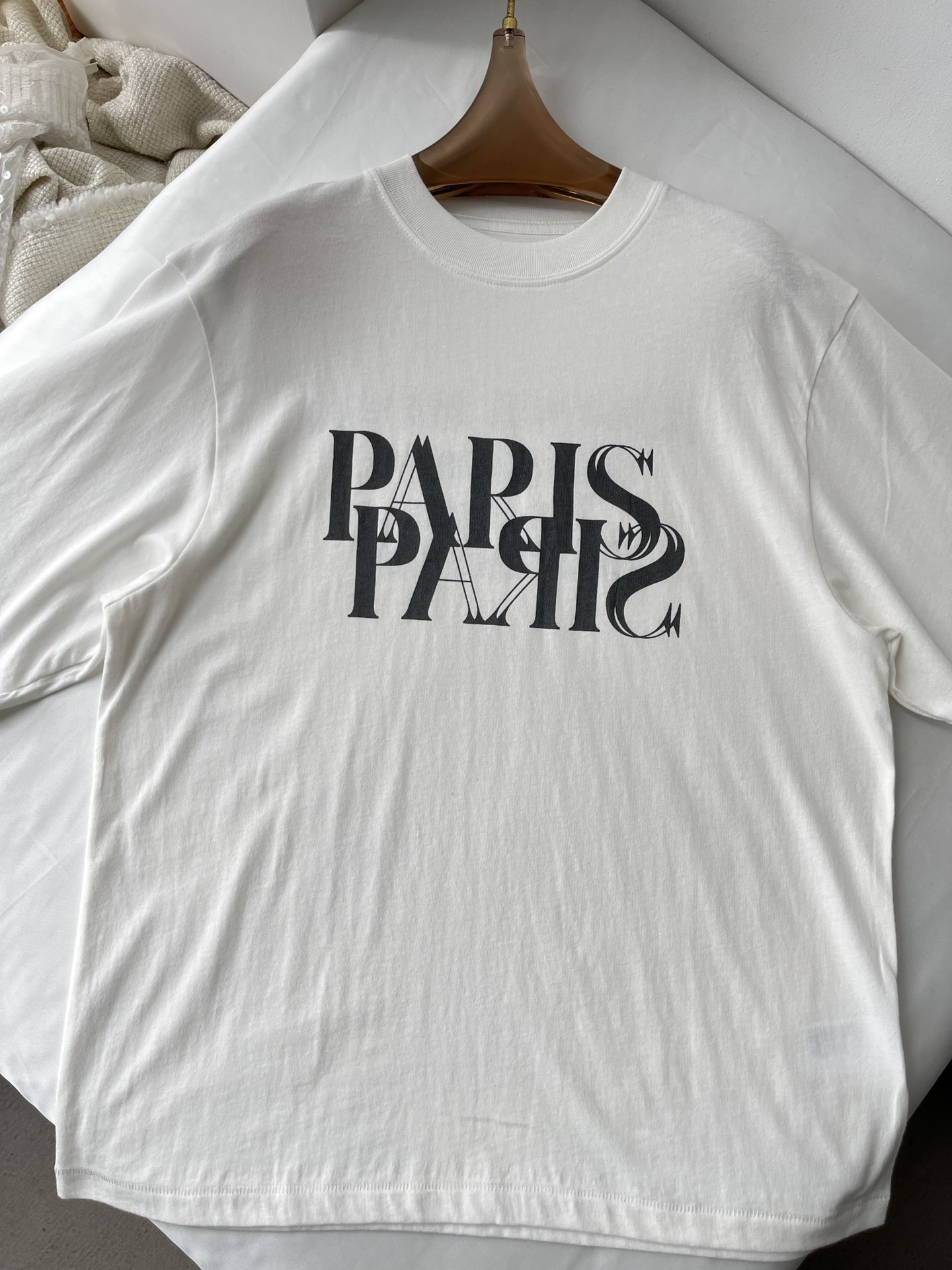 ab24春夏新款纯棉logo印花短袖T恤可以穿很多个夏天的基础T恤耐看的字母宽松版型真的很难不爱！区别市