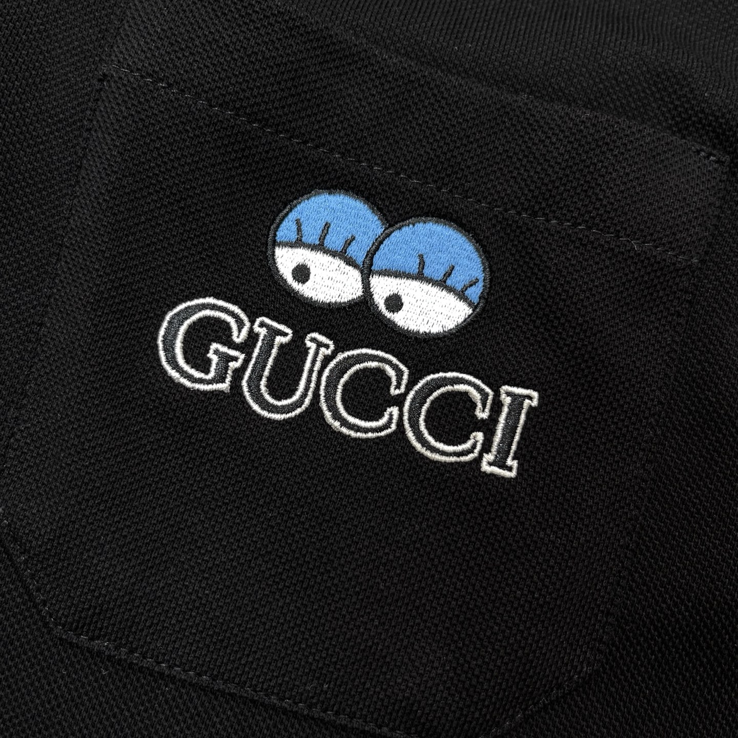 Gucci x Hattie Stewart Polo Shirt - Eye Embroidery, Premium Cotton 5 i1747894659670 8808 0 7