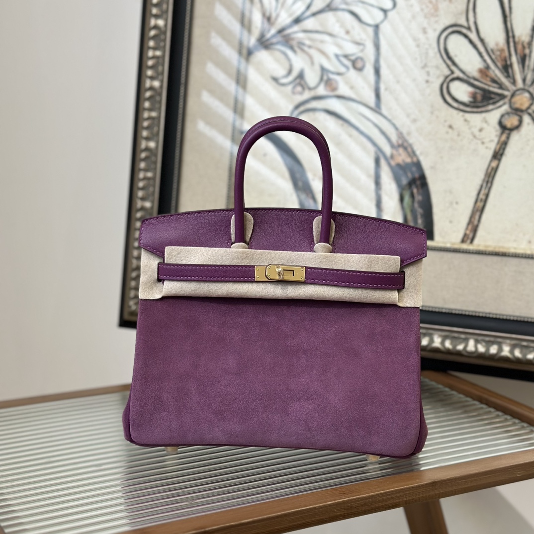 NO:754118,Birkin 25cm Original imported suede and Swift leather [Sea Anemone Purple] gold buckle Counter synchronization Fully handmade beeswax thread sewing Pure steel hardware High-end customization, Hermes, hermes, stuart weitzman, chamois leather, Hermes,19860909Birkin 25cm 原厂进口麂皮拼Swift皮【海葵紫】金扣 专柜同步 全手工蜜蜡线缝制 纯钢五金 高端定制,爱马仕,hermes,stuart weitzman,chamois leather,Hermes,,Bag