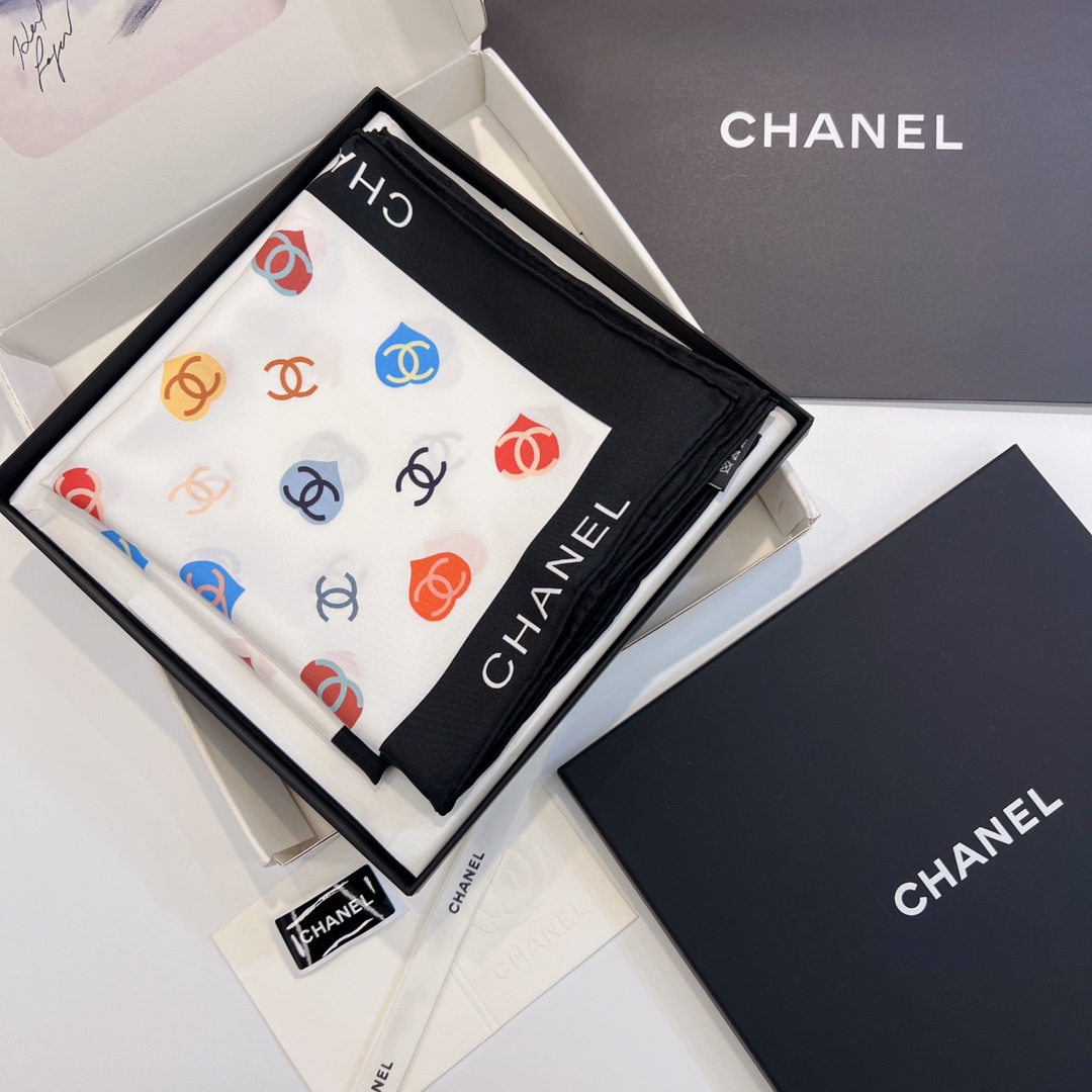 Chanel Pañuelos Compre la mejor réplica de alta calidad
 Seda