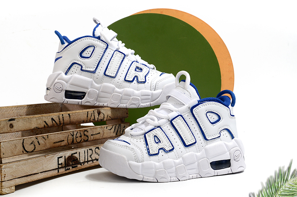 图片[5]-Nike/耐克 童鞋 原楦原档案开发版型，采用同源一致牛剖革鞋面材质，市面最为修正全掌真气垫模具,清洁品控区别市面其他版本!!，可视全掌透明中底气垫❗复古百搭配色,耐克Nike Air More Uptempo\”96\”Photon Dust/Metallic Silver\”皮蓬一代系列经典高街百搭休闲运动文化篮球鞋 尺码：25 26 27 28 29 30 31 32 33 34 35 36 37-选品中心