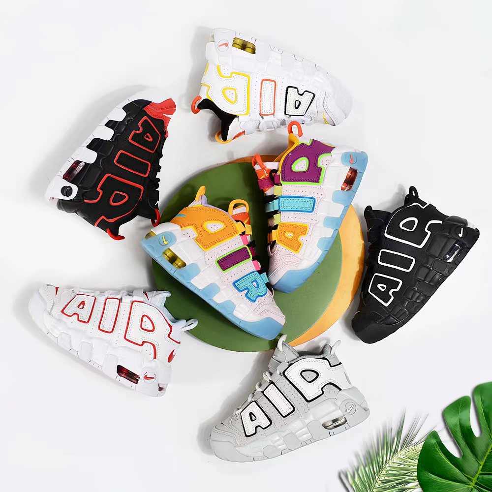 图片[8]-Nike/耐克 童鞋 原楦原档案开发版型，采用同源一致牛剖革鞋面材质，市面最为修正全掌真气垫模具,清洁品控区别市面其他版本!!，可视全掌透明中底气垫❗复古百搭配色,耐克Nike Air More Uptempo\”96\”Photon Dust/Metallic Silver\”皮蓬一代系列经典高街百搭休闲运动文化篮球鞋 尺码：25 26 27 28 29 30 31 32 33 34 35 36 37-选品中心