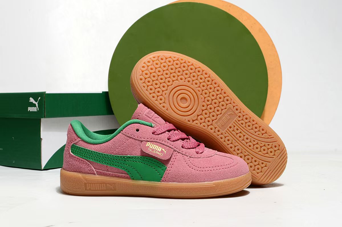 图片[4]-彪马德训联名儿童休闲鞋 尺码：24-37码 爱惨了彪马德训系列🆕 新工厂新工艺新配色👏🏻 优质皮料拼接，质感满满💯 耐磨防滑大底，脚感超赞👍🏻-选品中心