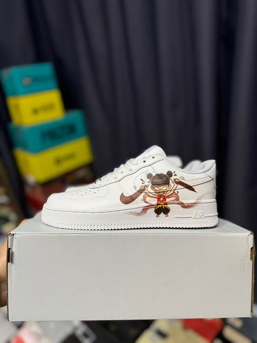 图片[8]-YB【定制球鞋】Nk Air Force 1 Low 我命由我不由天 哪吒魔童闹海定制 空军一号低帮涂鸦百搭休闲板鞋 CW2288-111 尺码25－－－40-选品中心