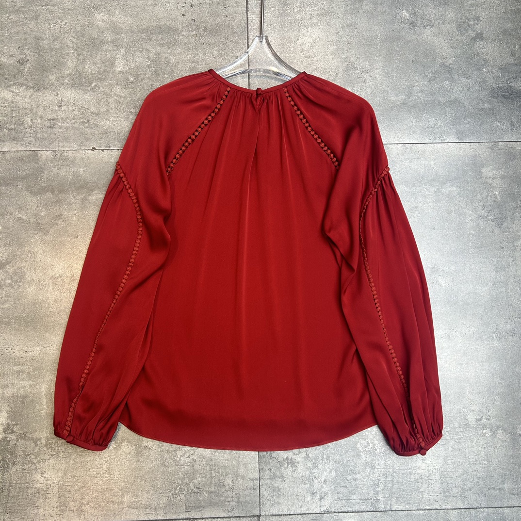 P702 Sandro’s New Grail: High Quality Women’s Silk Shirt with Various Colors - 图片 7