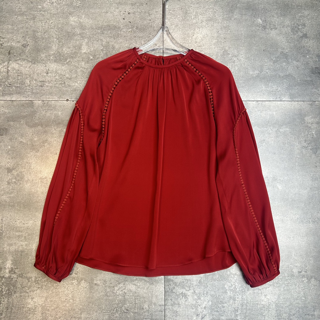 P702 Sandro’s New Grail: High Quality Women’s Silk Shirt with Various Colors - 图片 2