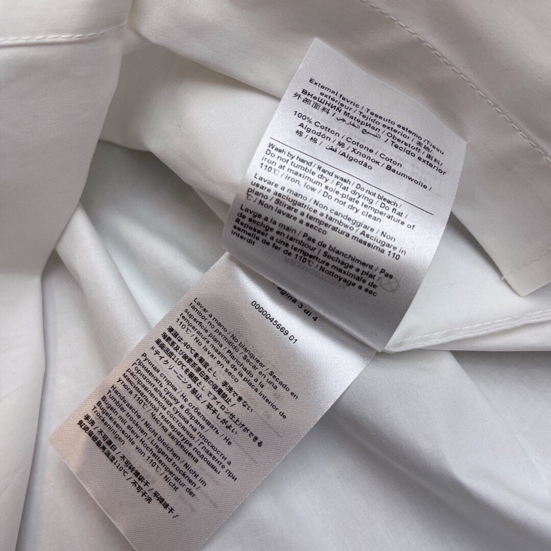 “High-End Women’s White Shirt Collection 2025: 3D Laser Flowers, Pure Cotton, Sizes SM-XL” - 图片 9