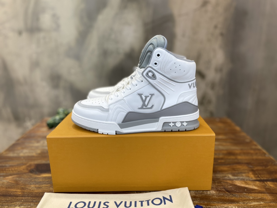 Louis Vuitton 高帮新配色 东莞高端 LV Trainer 路易-威登2022走秀新款