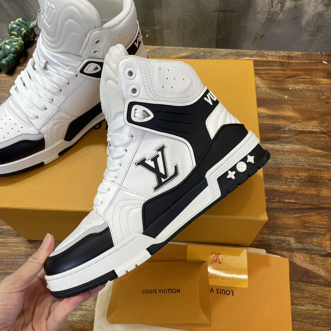 Louis Vuitton 高帮新配色 东莞高端 LV Trainer 路易-威登2022走秀新款