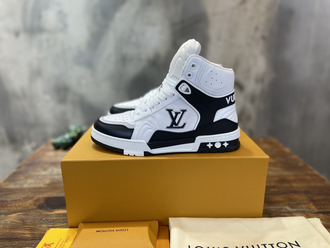 Louis Vuitton 高帮新配色 东莞高端 LV Trainer 路易-威登2022走秀新款