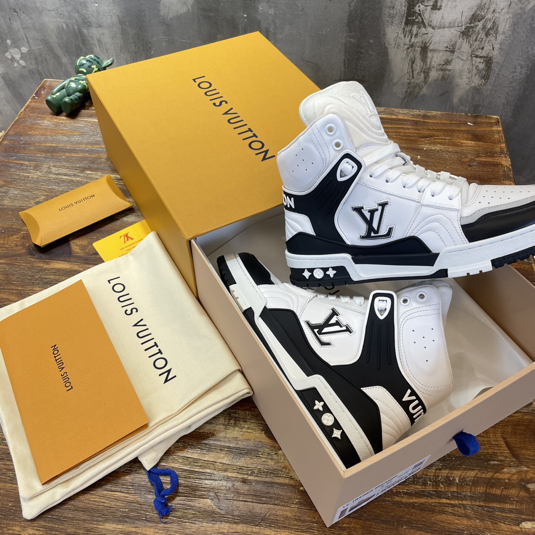 Louis Vuitton 高帮新配色 东莞高端 LV Trainer 路易-威登2022走秀新款