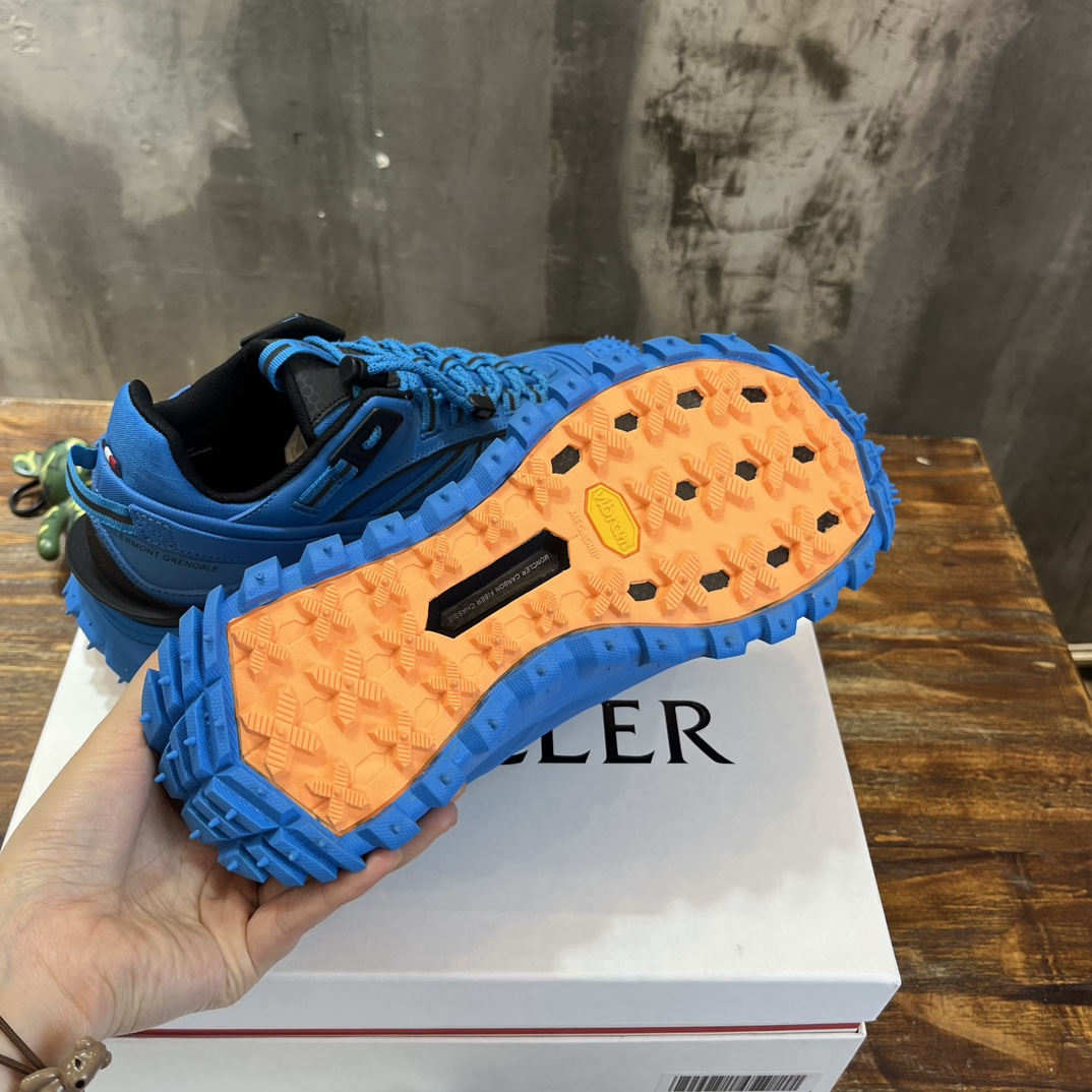 Moncler Trailgrip x GTX Blue Outdoor Sneakers, Size 36-45, Original Materials 10 i1704541270 5096 0