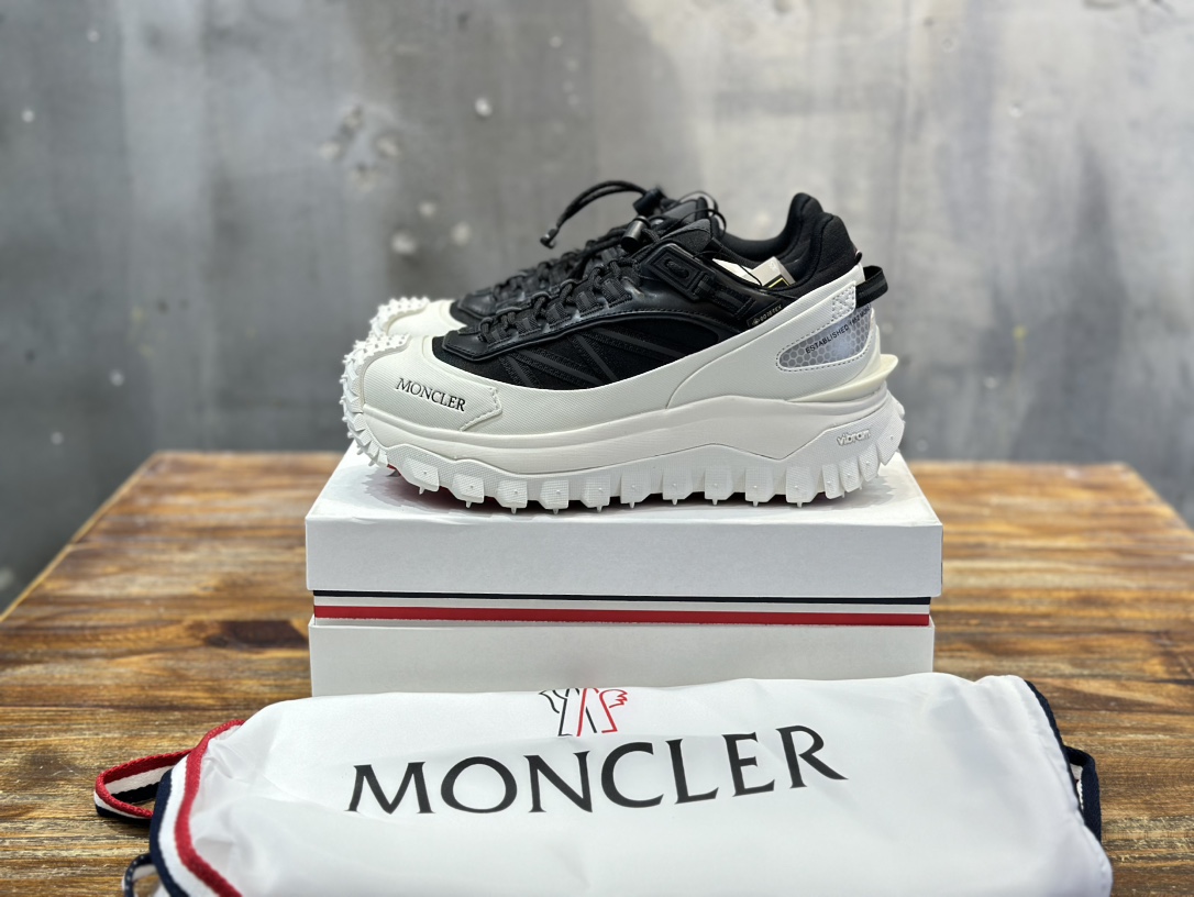 Moncler Trailgrip GTX Outdoor Sneakers - Black & White, Sizes 36-45 1 i1713008761 3011 0