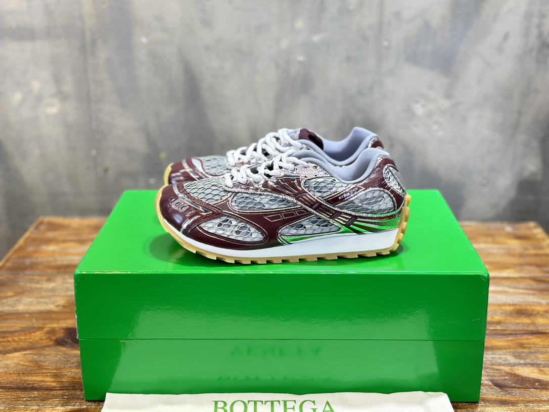 Bottega Veneta Chaussures De Sport Tissé Unisexe Femmes Hommes Gauze Pu Le TPU Vintage Peu importe