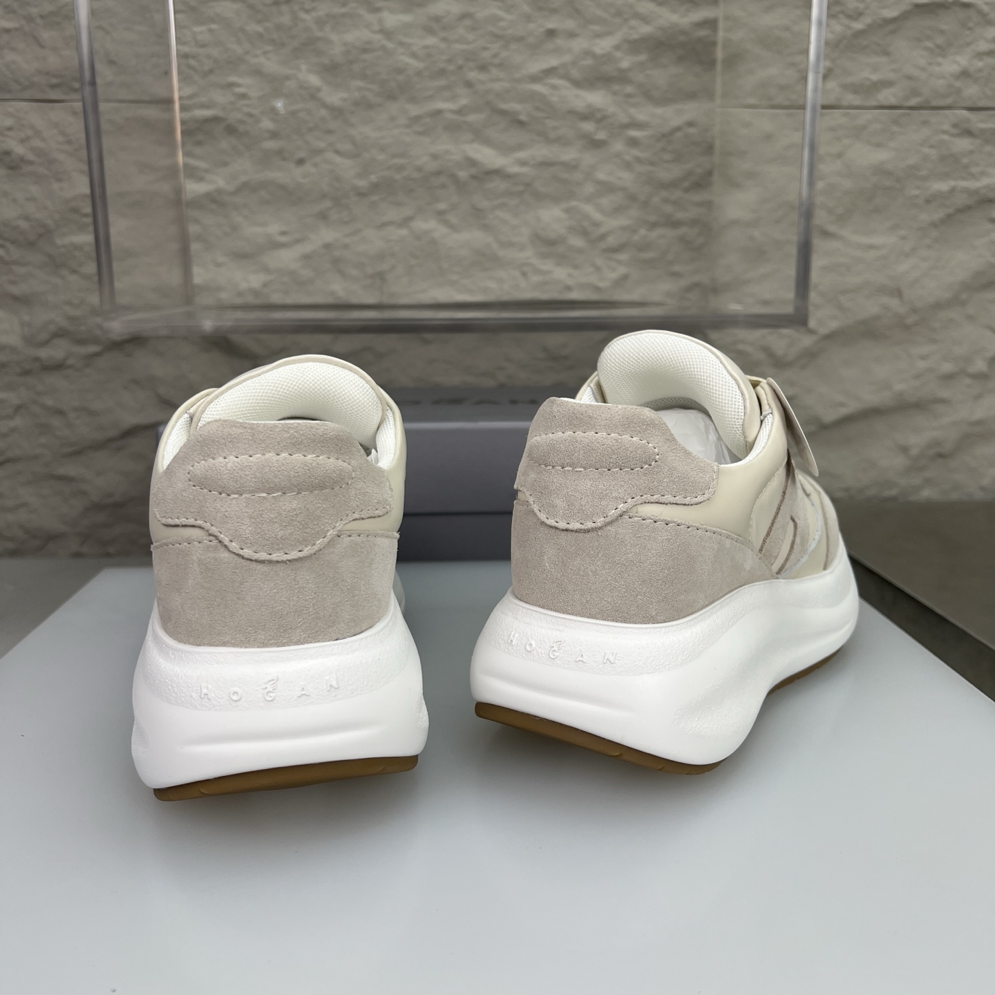 호간 Maxi I Active 가죽 스웨이드 플랫폼 로우컷 신발 102717 이미지 8
