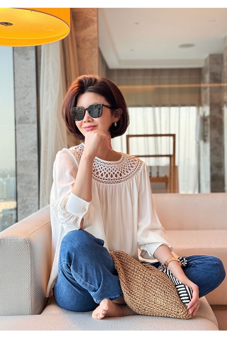 Chloe Packaged Women’s Silk Suit with High-Quality Design Shirt in Various Sizes - 图片 2