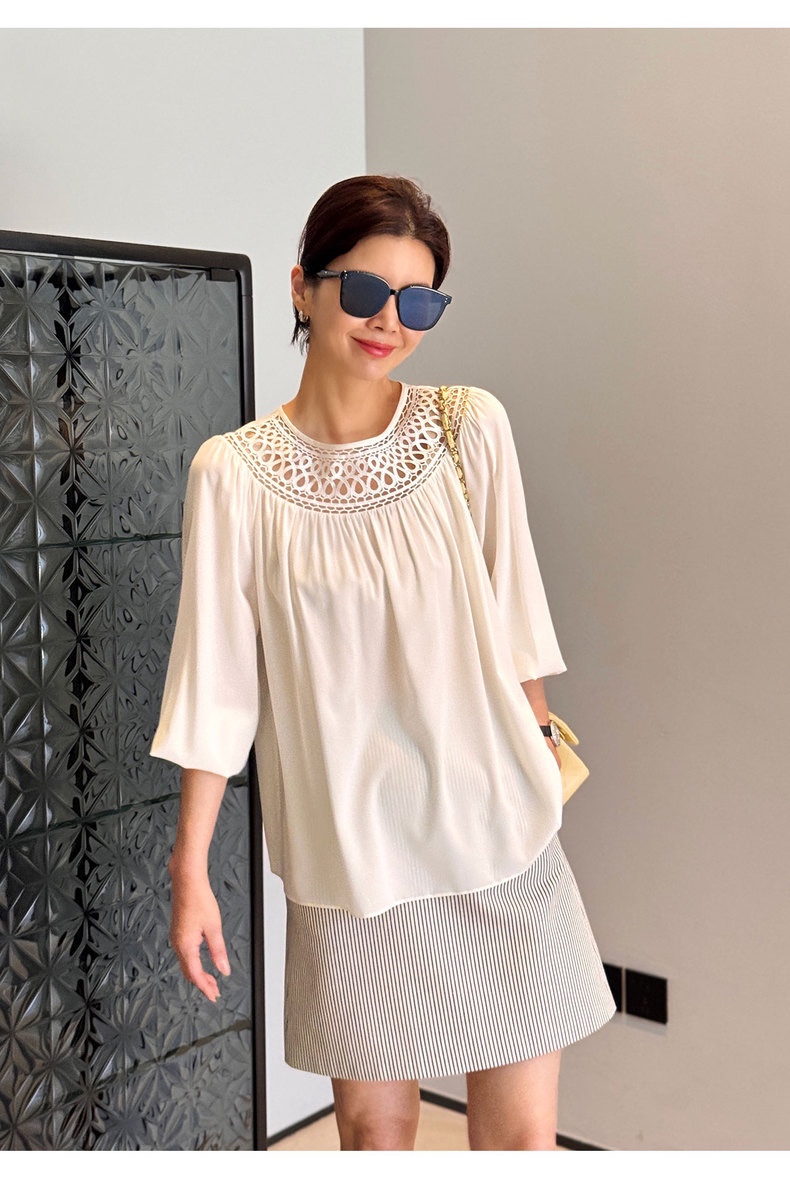 Chloe Packaged Women’s Silk Suit with High-Quality Design Shirt in Various Sizes - 图片 6