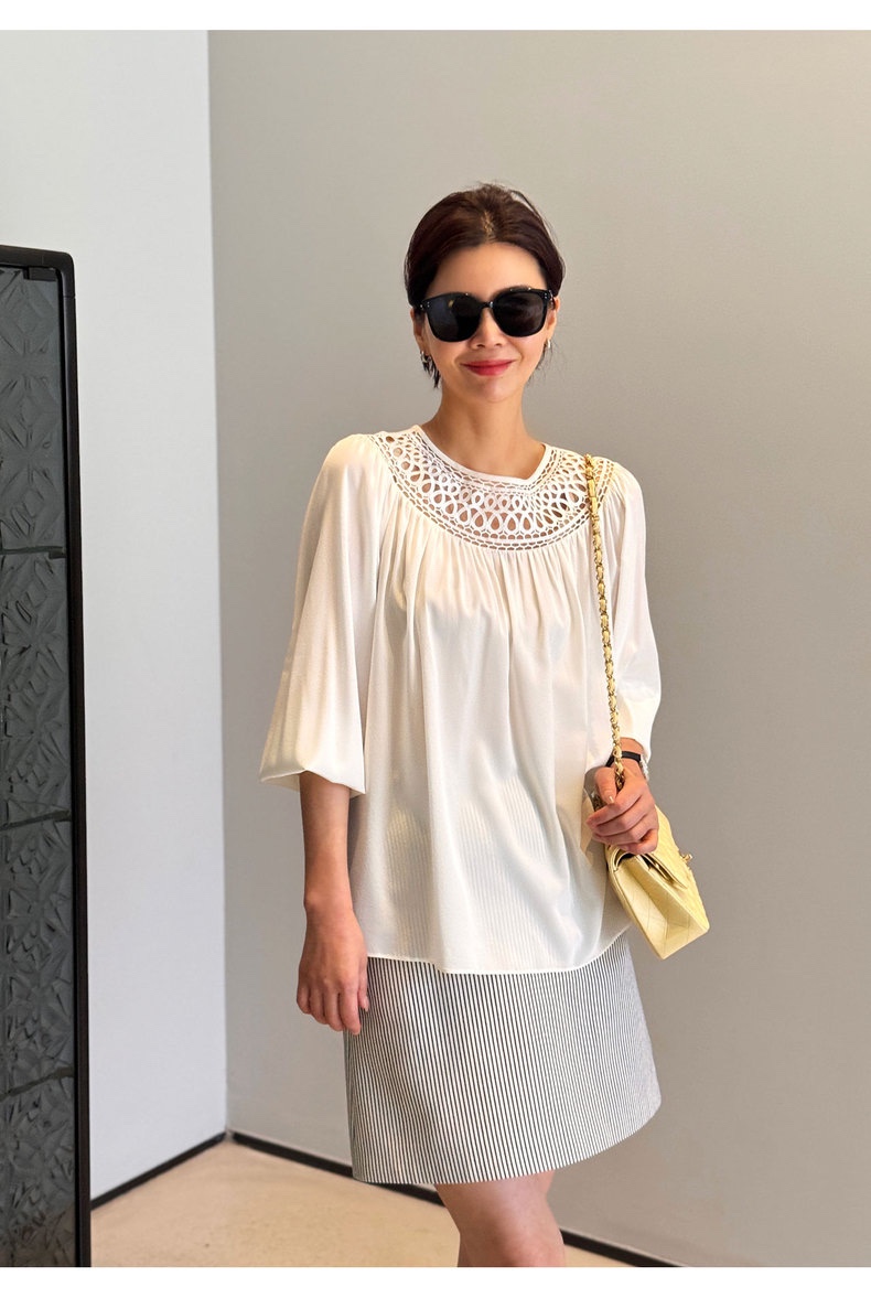 Chloe Packaged Women’s Silk Suit with High-Quality Design Shirt in Various Sizes - 图片 5