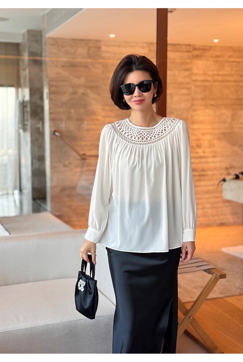 Chloe Packaged Women’s Silk Suit with High-Quality Design Shirt in Various Sizes - 图片 7