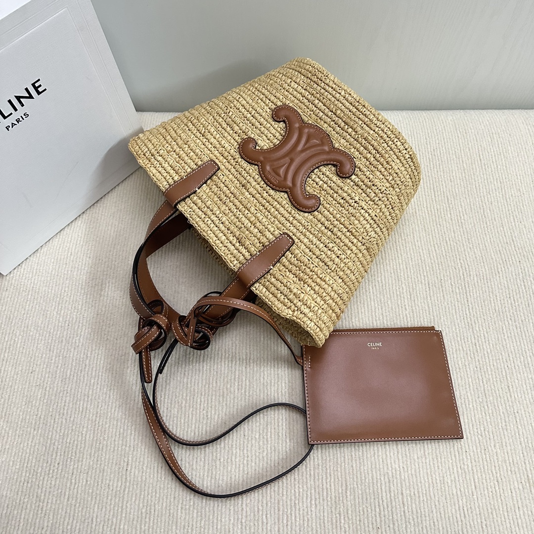 CE TEEN 编织经典菜篮子系列 手工编织手袋包 7