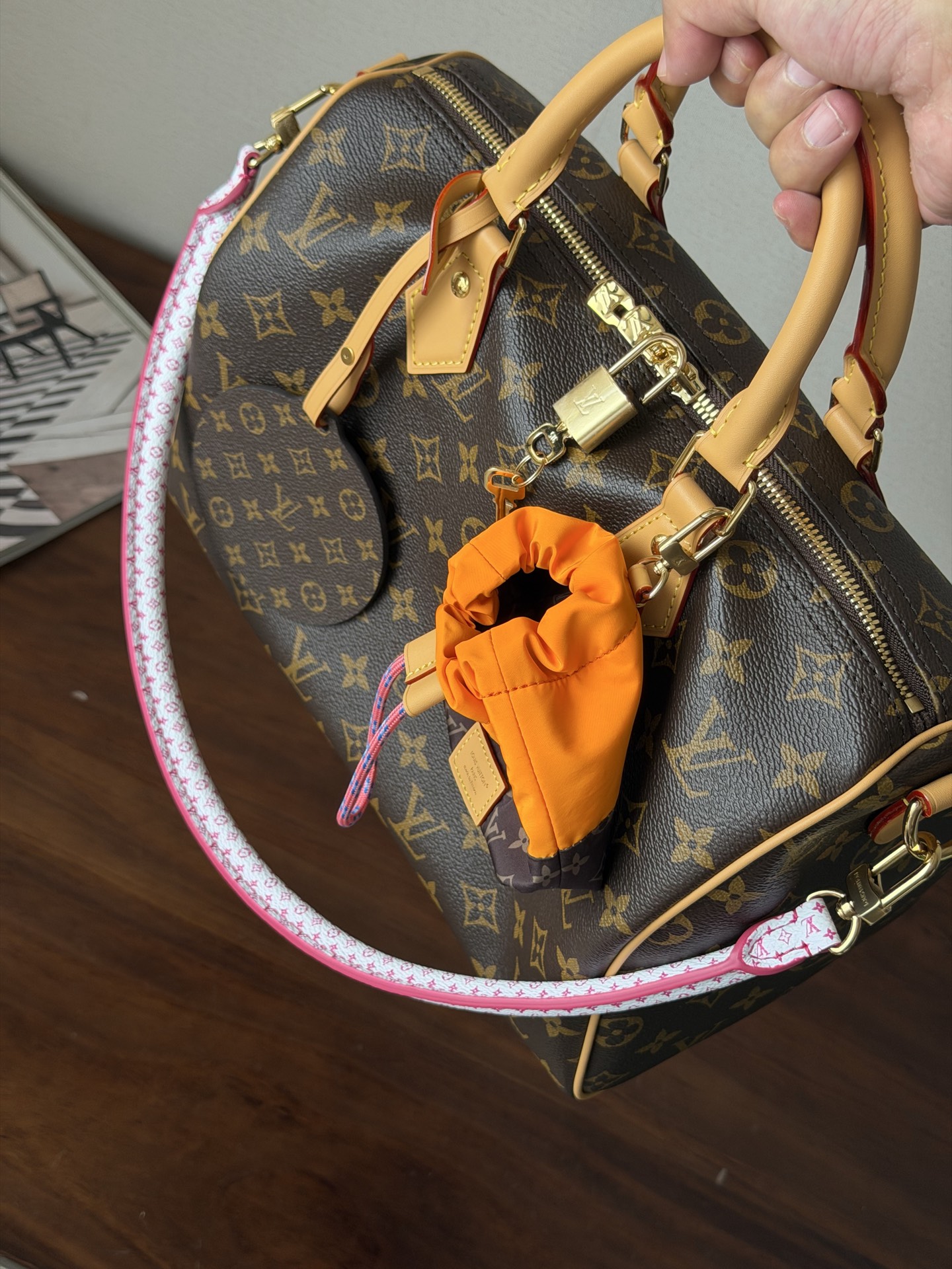 Louis Vuitton Speedy Soft 30 Blue Monogram Denim 30 everyday