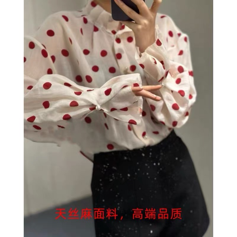 High-End Women’s Suit with French Lantern Cuffs by Chloe: Elegant, Sophisticated, Red and Black Options - 图片 7