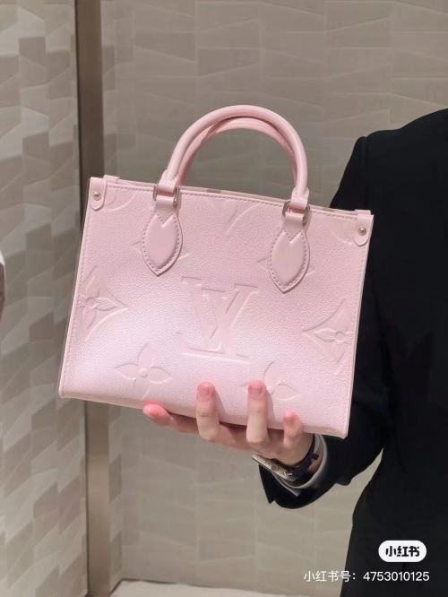 Louis Vuitton Onthego Tote Bag Pink, Perfect for Spring/Summer Season 1 Louis Vuitton Onthego Tote Bag Pink, Perfect for Spring/Summer Season