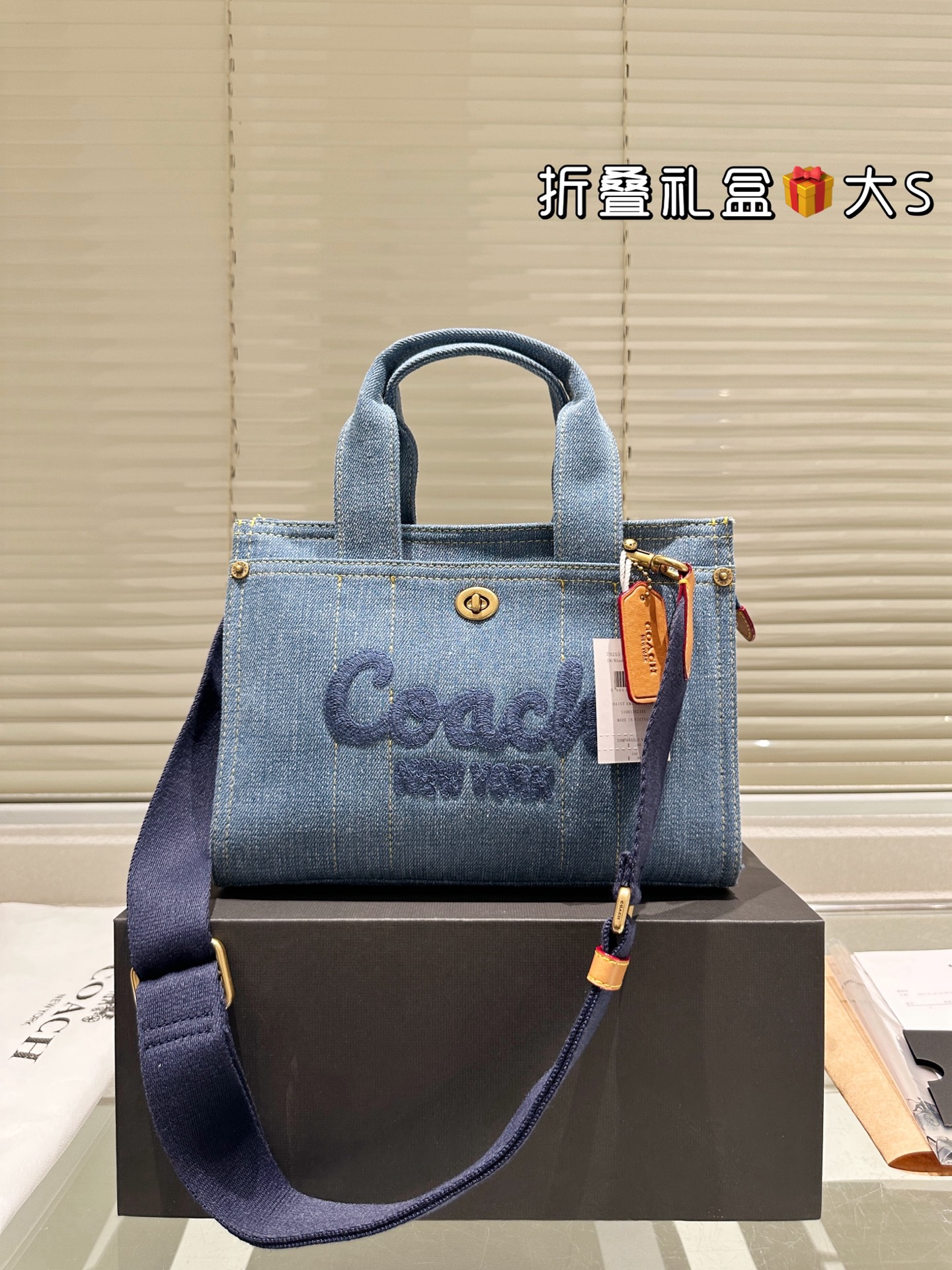 Réplica, tela original (tamaño grande) Coach 1 2024 vew ¡Súper ligero! Bolso tote Cargo: Cargo Tote con correa desmonta…