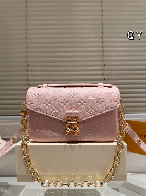 LV Pochette Metis East West Mini Crossbody Bag - Pink Leather 1 LV Pochette Metis East West Mini Crossbody Bag - Pink Leather