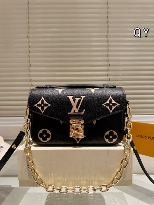 Louis Vuitton Pochette Metis East West Mini Leather Crossbody Bag 1 Louis Vuitton Pochette Metis East West Mini Leather Crossbody Bag