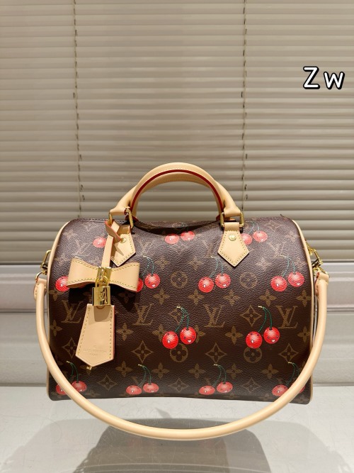 Louis Vuitton Speedy Pillow Bag 30cm Cherry Monogram - Iconic Style 1 Louis Vuitton Speedy Pillow Bag 30cm Cherry Monogram - Iconic Style