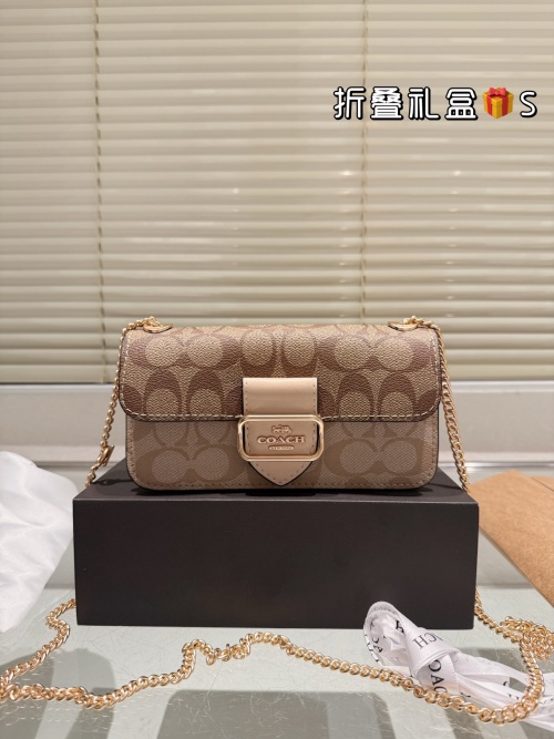 Coach Morgan Chain Crossbody Bag in Signature Canvas - Stylish and Compact 1 Coach Morgan Chain Crossbody Bag in Signature Canvas - Stylish and Compact