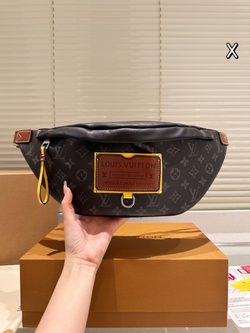 Louis Vuitton Men's Discovery Bumbag Monogram Shadow Leather Black Waist Bag 1 Louis Vuitton Men's Discovery Bumbag Monogram Shadow Leather Black Waist Bag
