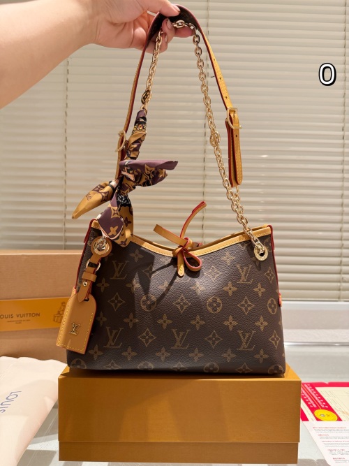 Louis Vuitton CarryAll BB Bag, Chain Strap, Monogram, 25*18cm 1 Louis Vuitton CarryAll BB Bag, Chain Strap, Monogram, 25*18cm
