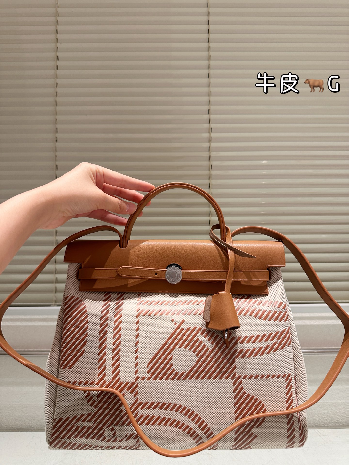 Hermes Herbag Beige and Tan everyday