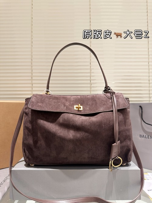 Balenciaga Rodeo Large Hobo Bag, Soft Leather, Practical Casual Style 1 Balenciaga Rodeo Large Hobo Bag, Soft Leather, Practical Casual Style