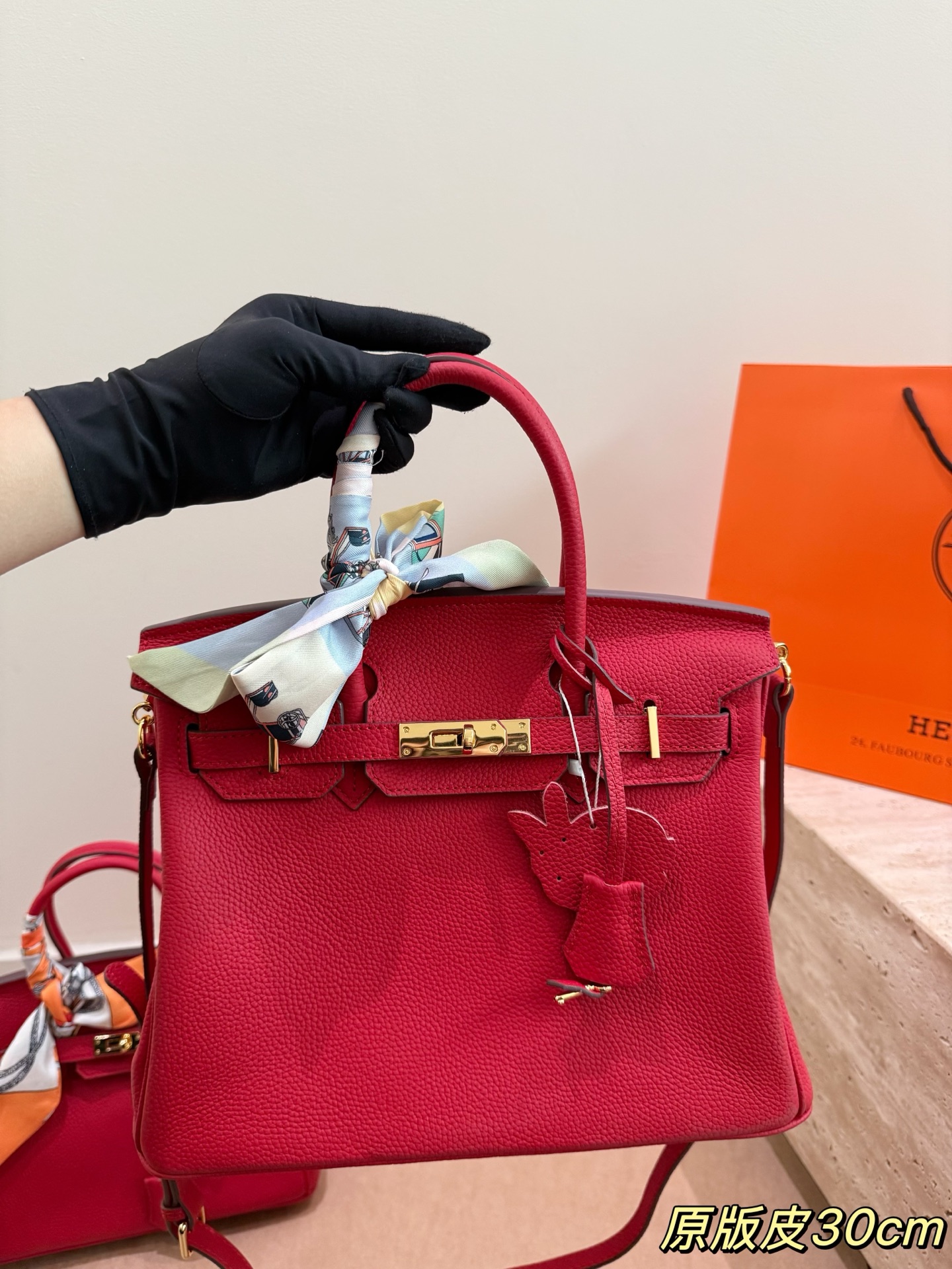 Hermes Birkin Red 30cm shoulder everyday