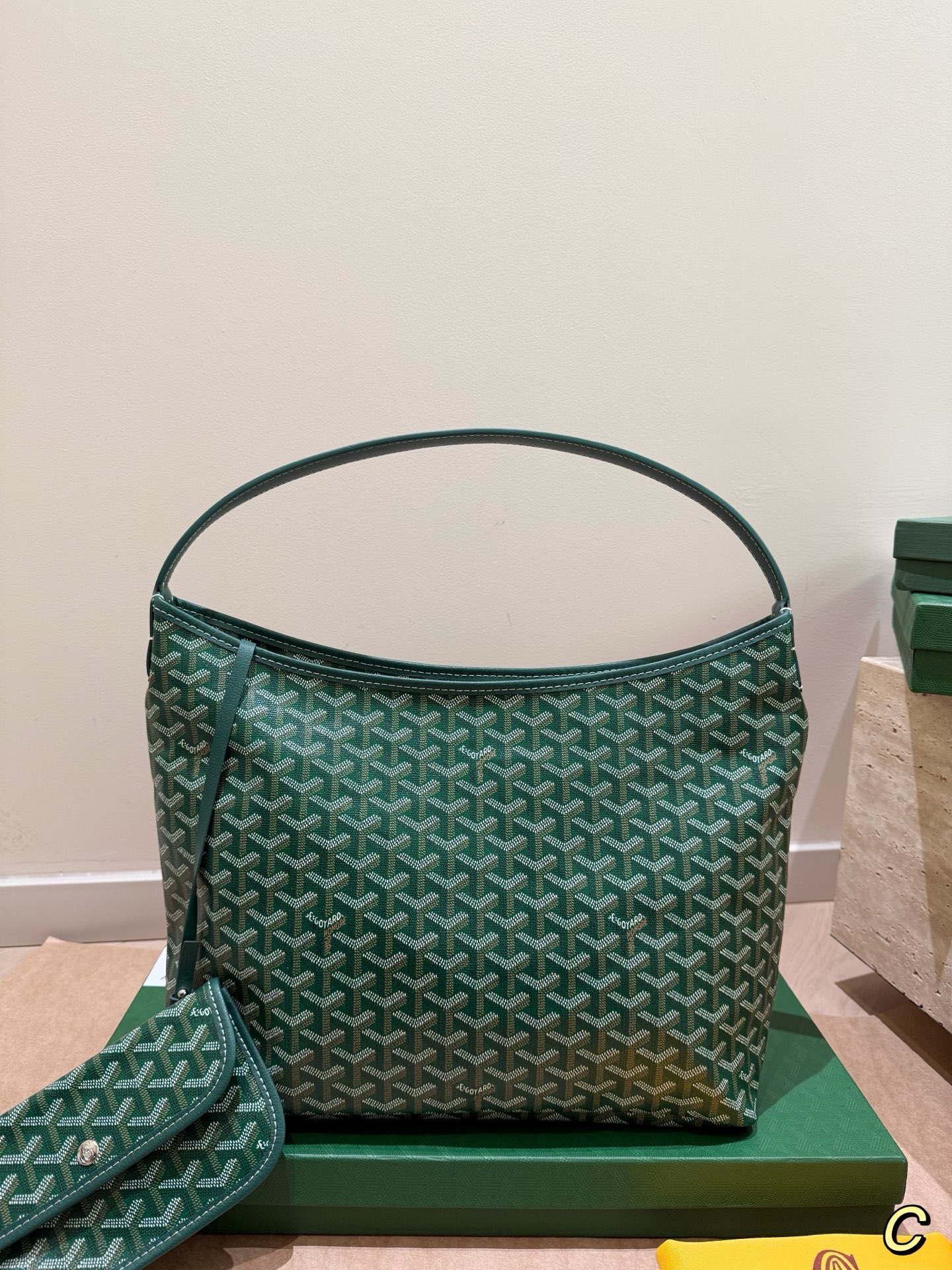 Goyard Boheme Hobo Burgundy Yellow hobo shoulder bag Burgundy Goyardine
