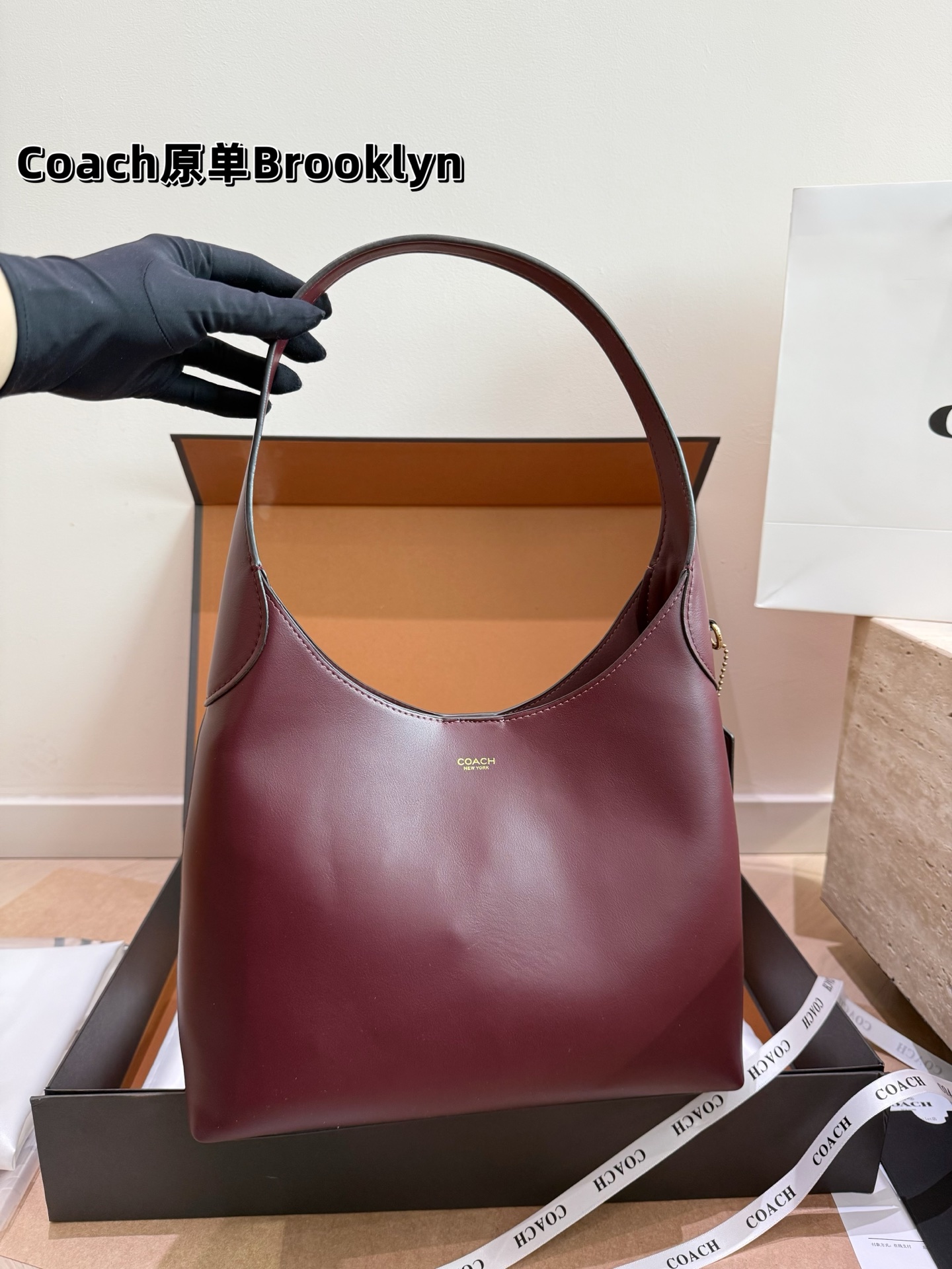 Original de fábrica, Brooklyn 28 bolso de hombro de Coach 👜 COACH Brooklyn 28 bolso de hombro, cuero granula…