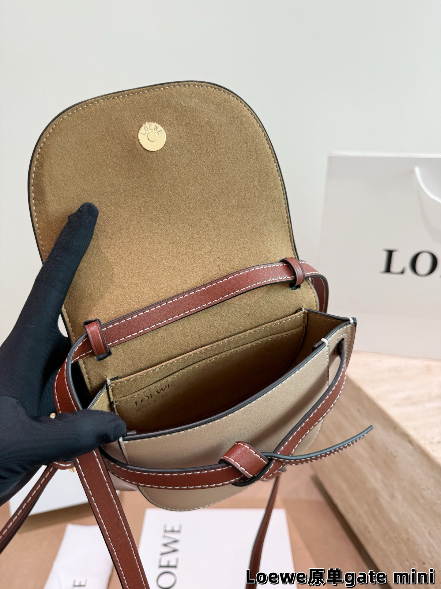 Размер сумки LOEWE 21*14см — photo 9