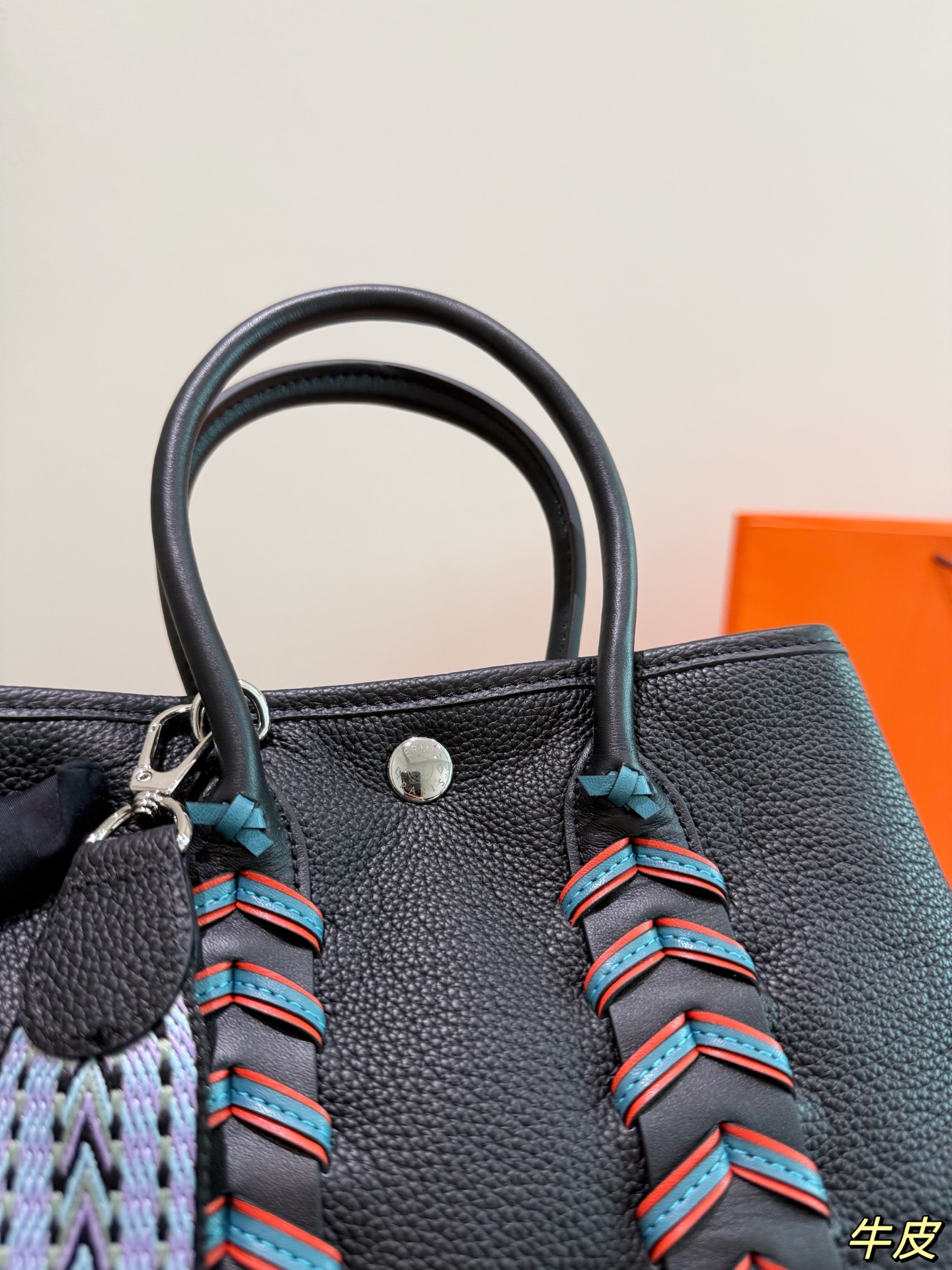 Hermes Garden Party Black leather 23cm tote everyday