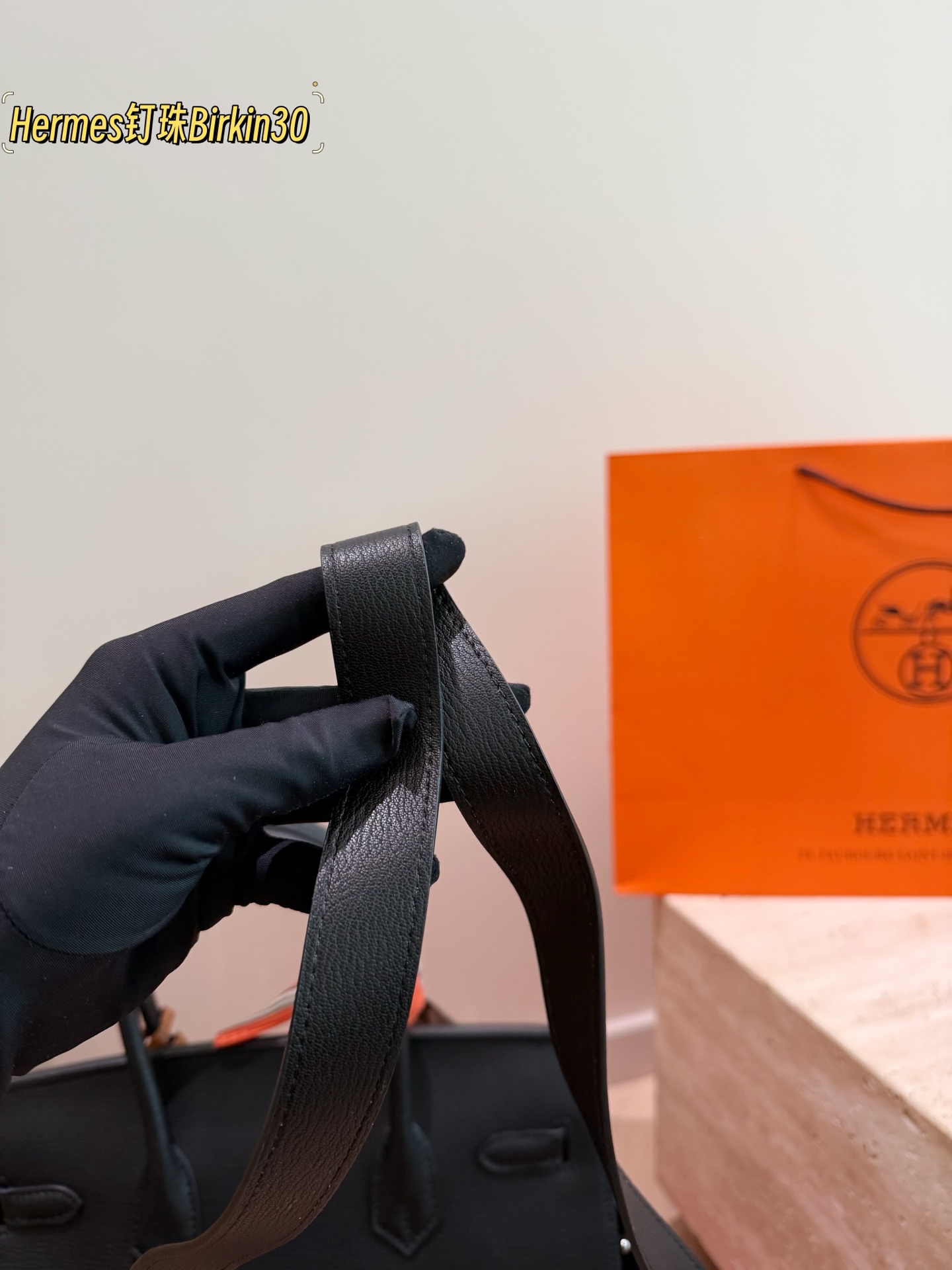 Hermes Birkin 30 Black 30cm shoulder