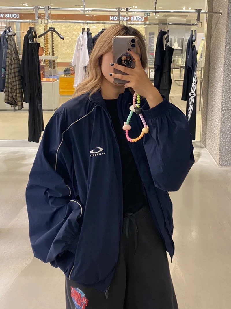 Balenciaga Nylon Windbreaker Jacket - Relaxed Fit, Embroidered Logo 2 i1737214001667 5073 0 0