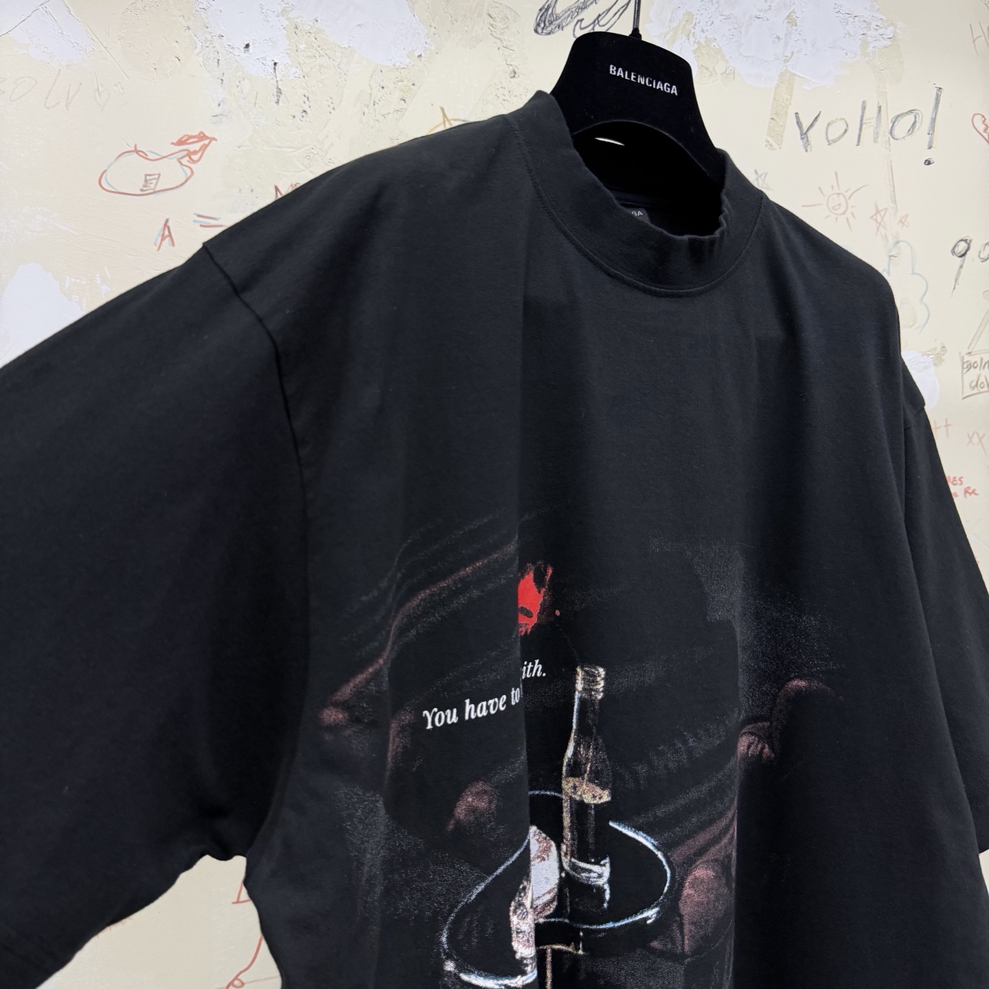 Футболка Balenciaga с принтом You have to have faith