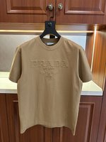 Prada Copy
 Clothing T-Shirt Cotton Spring/Summer Collection Fashion Short Sleeve