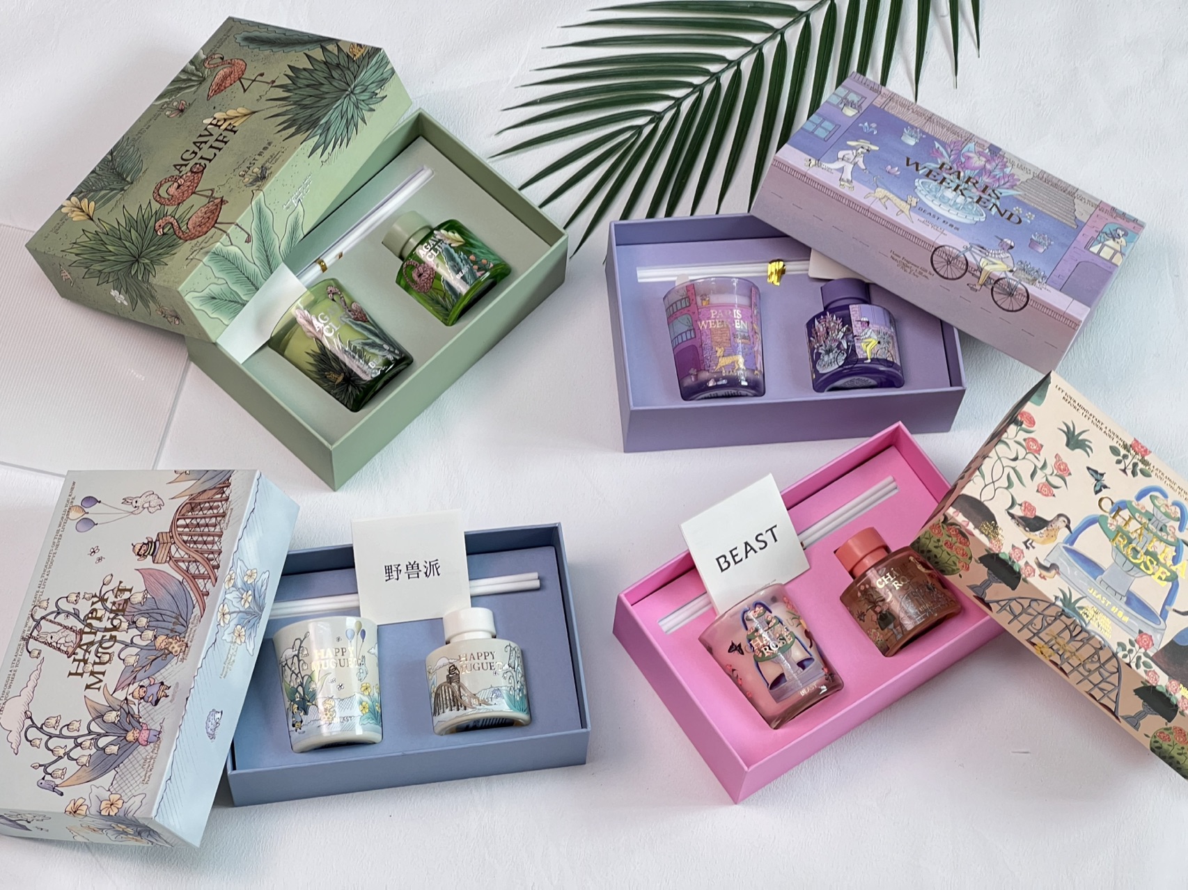 THE BEAST Jungle Collection Scented Candle Gift Set - Comprehensive 5
