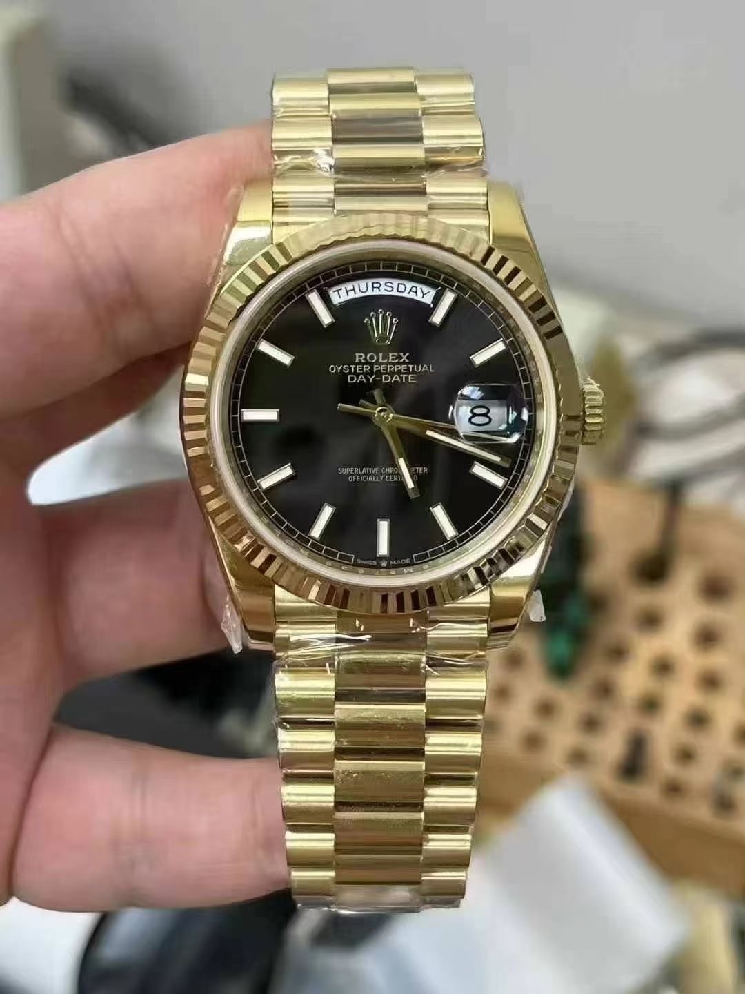 NO:385748,RC version counterweight collection NSRC new product 40 counterweight log DD, brand new counterweight DD, weight about 209 grams, new solution, no peeling, can be repeated gold, no lengthening watch section, deep lettering, Shanghai movement.,19860909RC对版配重合集 NSRC新品 40配重日志DD ,全新配重DD,重量209克左右,新方案,不掉皮,可以重复包金,不加长表节,深刻字,上海机芯.,,Watch