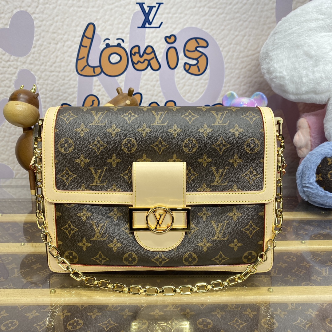 Louis Vuitton LV Dauphine mirror quality
 Bags Handbags Monogram Canvas Cowhide Spring/Summer Collection M47149